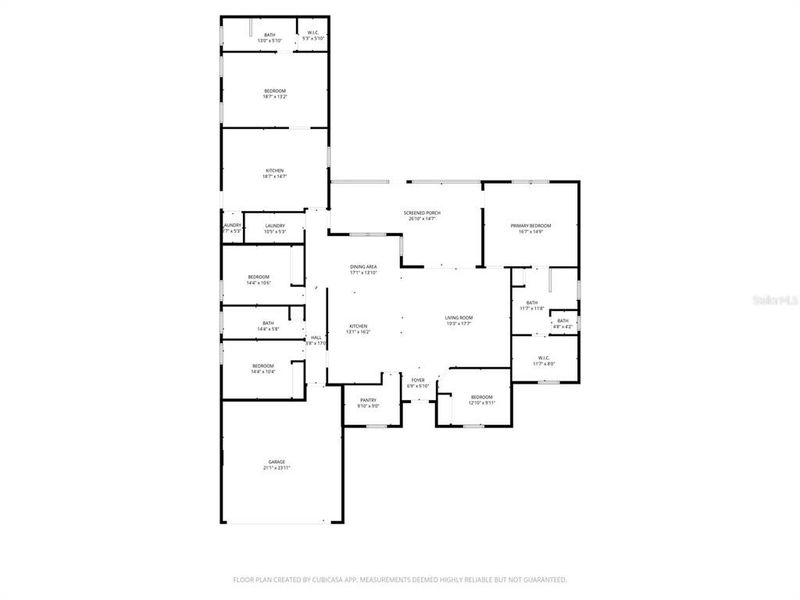 2D floor plan layout of this home in , Brooksville, FL (Image 4).