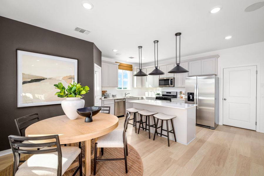 Representative furnished interior of a home built from the Sandalwood by Centex in Larson Crossing, Elgin (Image 15). Representative furnished interior of a home built from the Sandalwood by Centex in Larson Crossing, Elgin (Image 15).