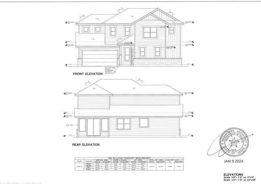 Exterior rendering of this home design in , Burnet, TX (Image 1).