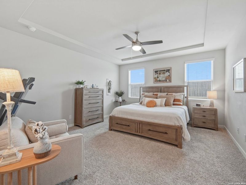 Furnished interior view inside a new home in Hunter's Ranch, San Antonio (Image 12).