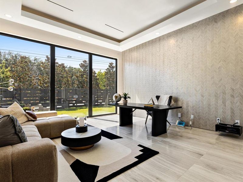 Furnished interior view inside a new home in , Dallas (Image 9).