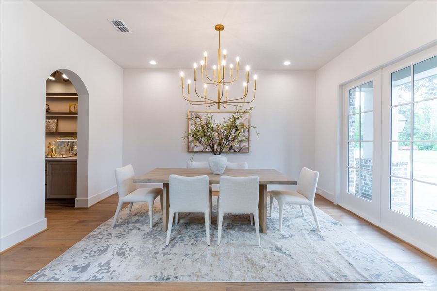 Furnished interior view inside a new home in , Spring (Image 9).