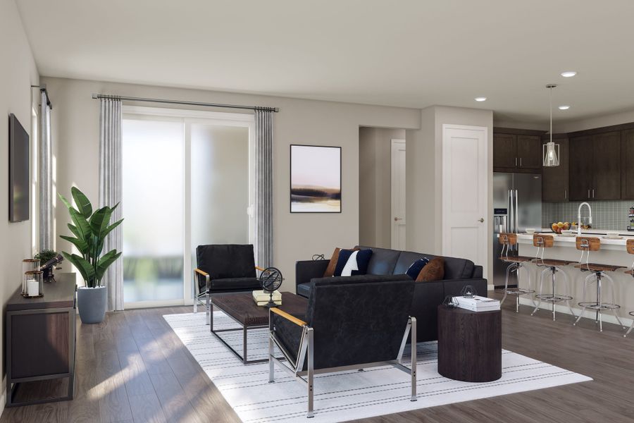 Representative furnished interior of a home built from the 2804 by Tri Pointe Homes in The Aurora Highlands, Aurora (Image 17).
