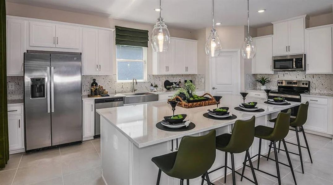 Furnished interior view inside a new home in The Cove at West Port, Port Charlotte (Image 10). Furnished interior view inside a new home in The Cove at West Port, Port Charlotte (Image 10).
