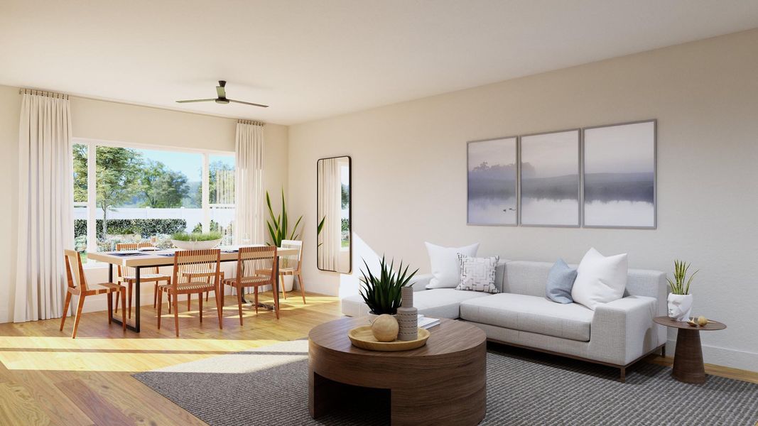 Representative furnished interior of a home built from the Powell by Risewell Homes in Thompson Village Townhomes, Apopka (Image 7). Representative furnished interior of a home built from the Powell by Risewell Homes in Thompson Village Townhomes, Apopka (Image 7).