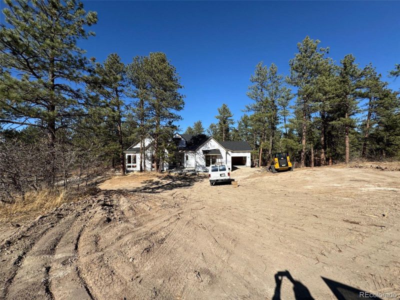 In-progress construction of a new home in , Franktown, CO (Image 3).