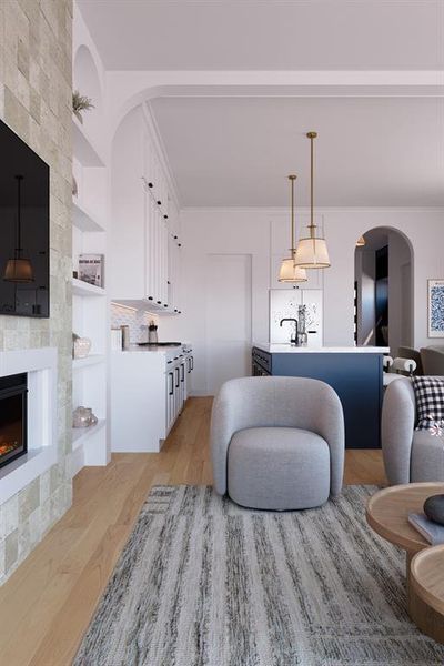 Furnished interior view inside a new home in , Dallas (Image 13). Furnished interior view inside a new home in , Dallas (Image 13).