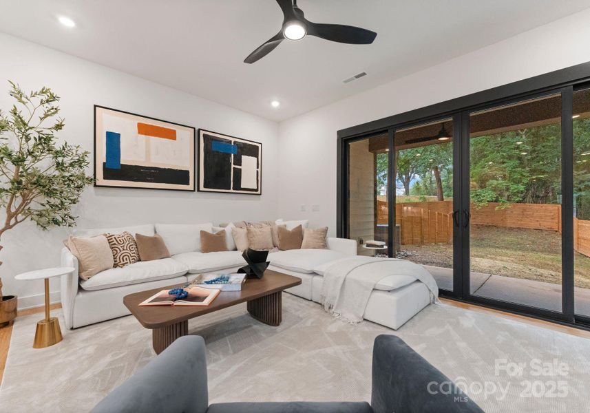 Furnished interior view inside a new home in , Charlotte (Image 8). Furnished interior view inside a new home in , Charlotte (Image 8).