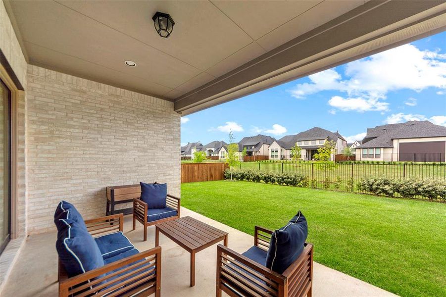 Exterior details and patio area of a home in , Frisco (Image 3).