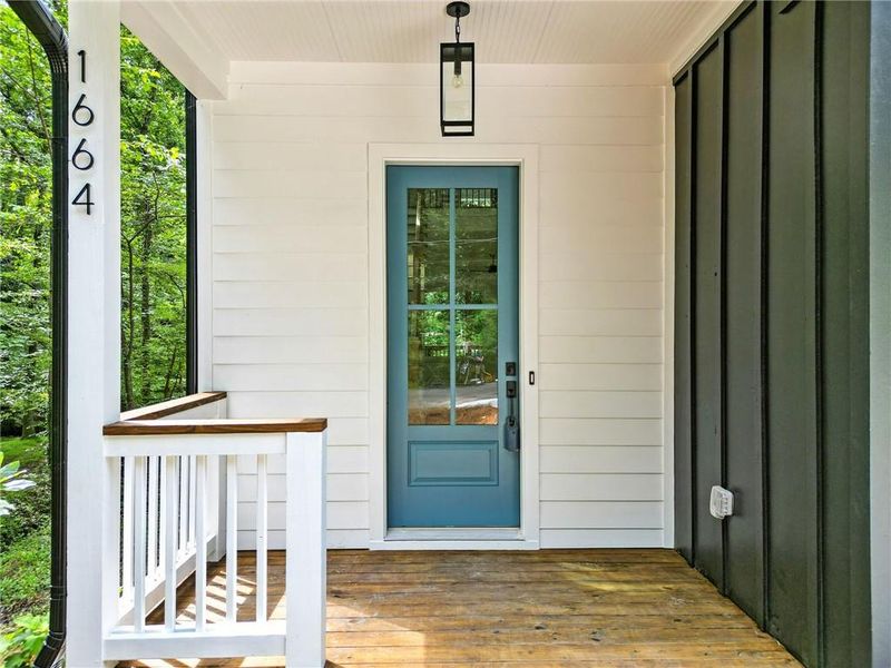 Exterior details and patio area of a home in , Marietta (Image 23).