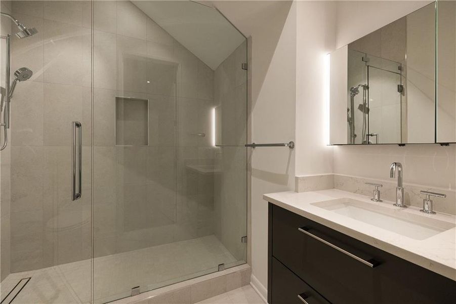Furnished interior view inside a new home in , Atlanta (Image 65).