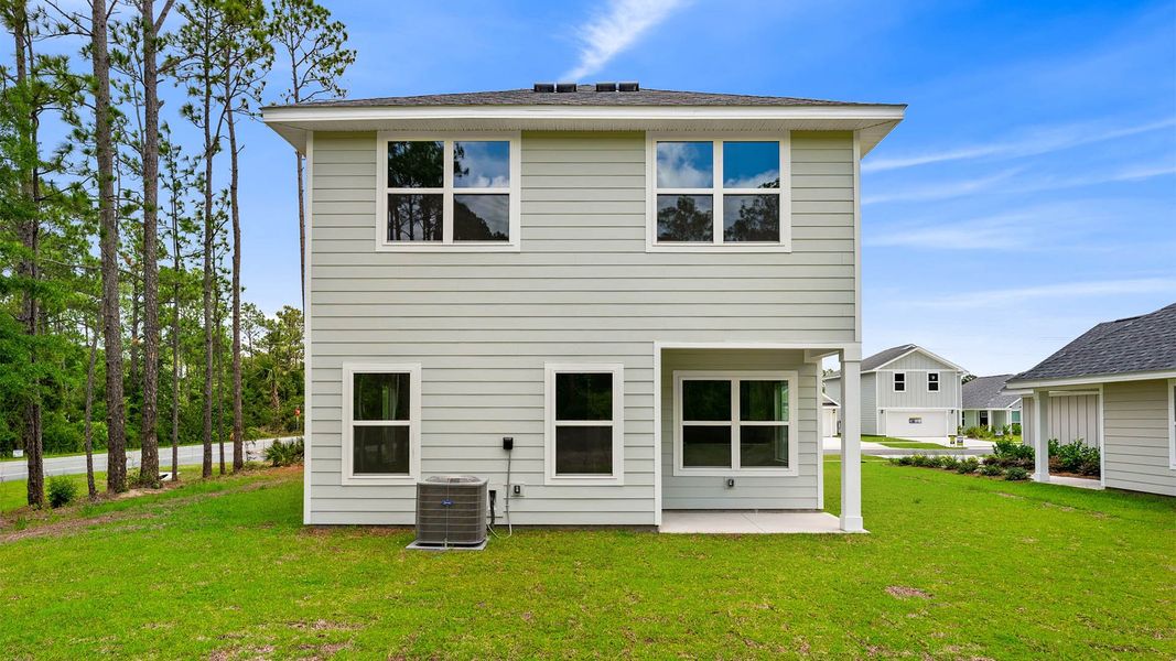 Exterior details and patio area of a home in Chateau Nemours, Port Saint Joe (Image 26).