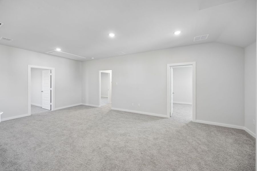 Game Room in the Mesquite home plan by Trophy Signature Homes – REPRESENTATIVE PHOTO