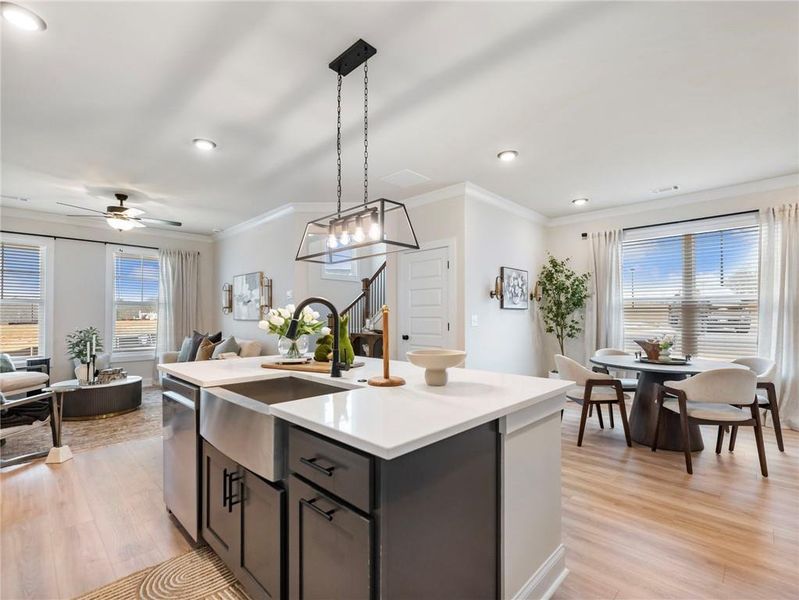 Furnished interior view inside a new home in Apalachee Overlook, Winder (Image 10).