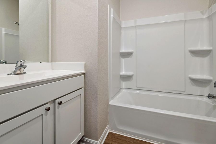 Furnished interior view inside a new home in Trails at Cochran Ranch, Waller (Image 6). Furnished interior view inside a new home in Trails at Cochran Ranch, Waller (Image 6).