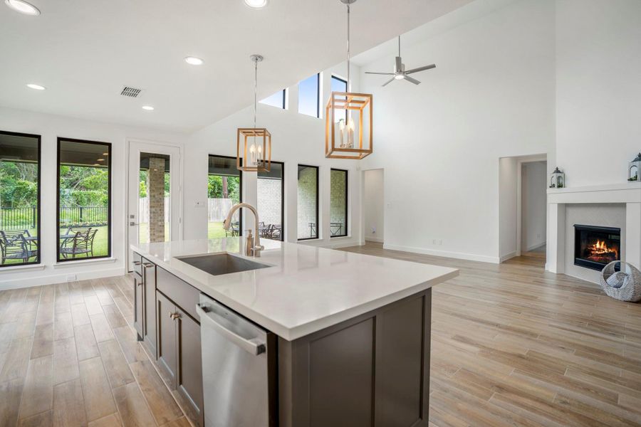 Furnished interior view inside a new home in Fulbrook on Fulshear Creek, Fulshear (Image 5).