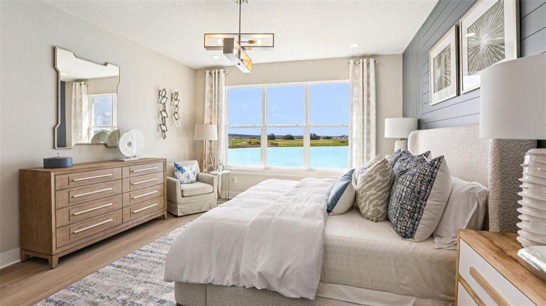 Furnished interior view inside a new home in Isla Mirada, San Antonio (Image 5).