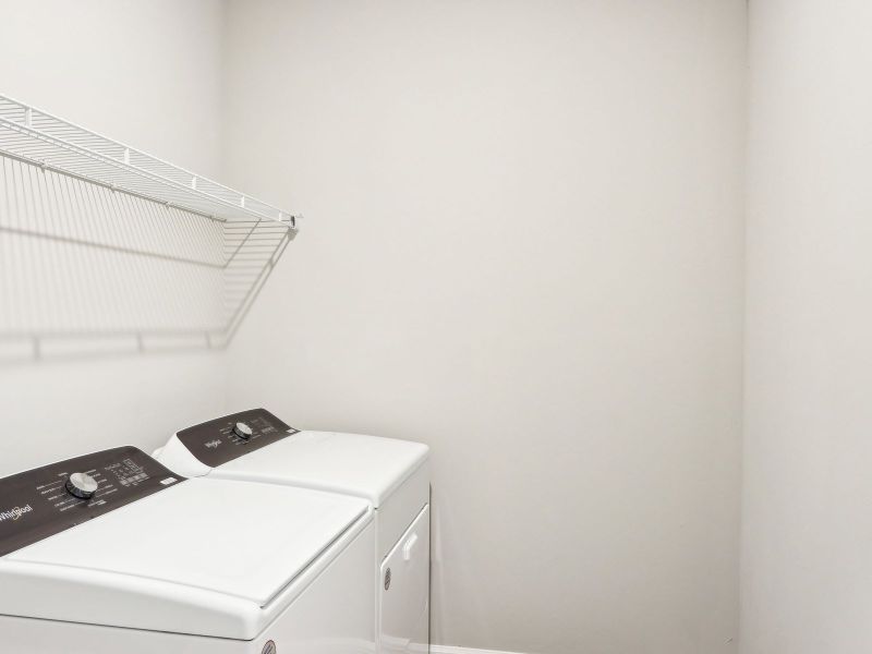 Laundry room in the Dove floorplan at 44331 Frontier Dr