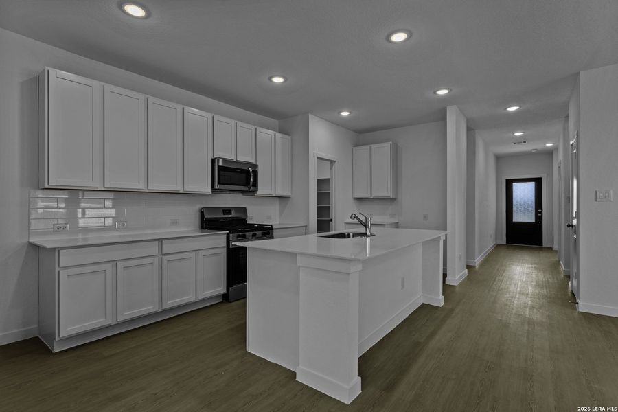 Furnished interior view inside a new home in Waterwheel, San Antonio (Image 10).