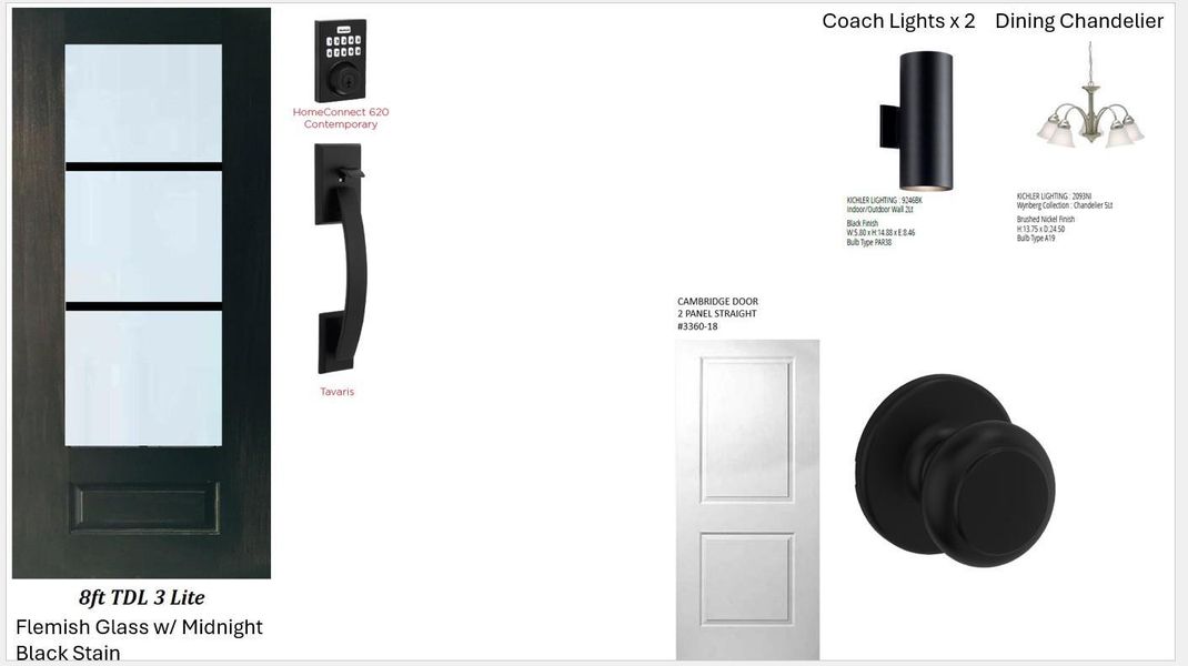 Front door and door hardware