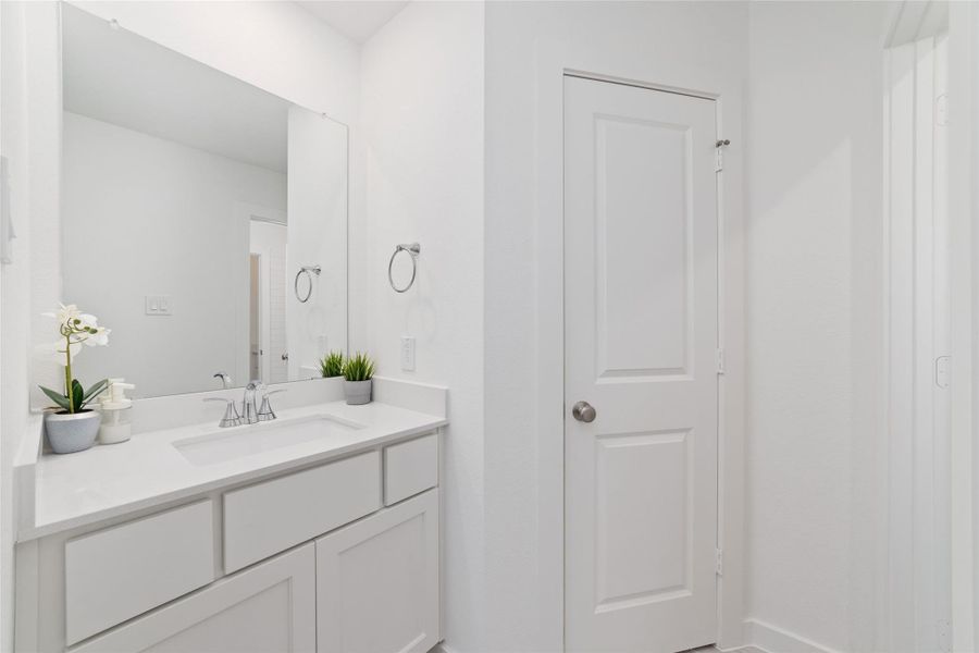 Furnished interior view inside a new home in Elyson, Katy (Image 42).