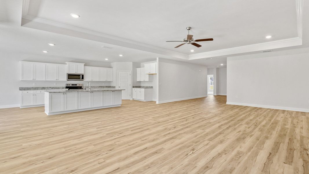 Representative unfurnished interior of a home built from the The Hawthorne by D.R. Horton in Meadows at Rehwinkel, Crawfordville (Image 39).