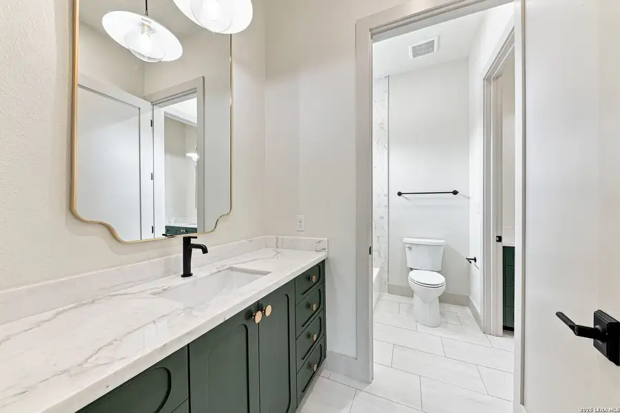 Furnished interior view inside a new home in , New Braunfels (Image 18).