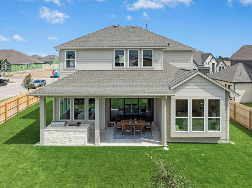 Representative exterior details of a home built from the Oltorf by Scott Felder Homes in Foxbrook, Cibolo (Image 25).
