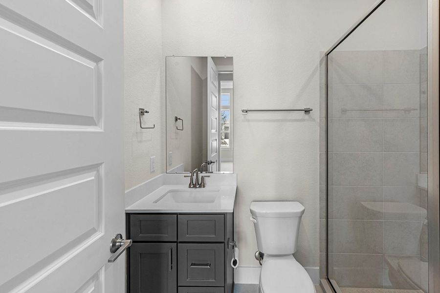 Furnished interior view inside a new home in Bridgeland, Cypress (Image 6).