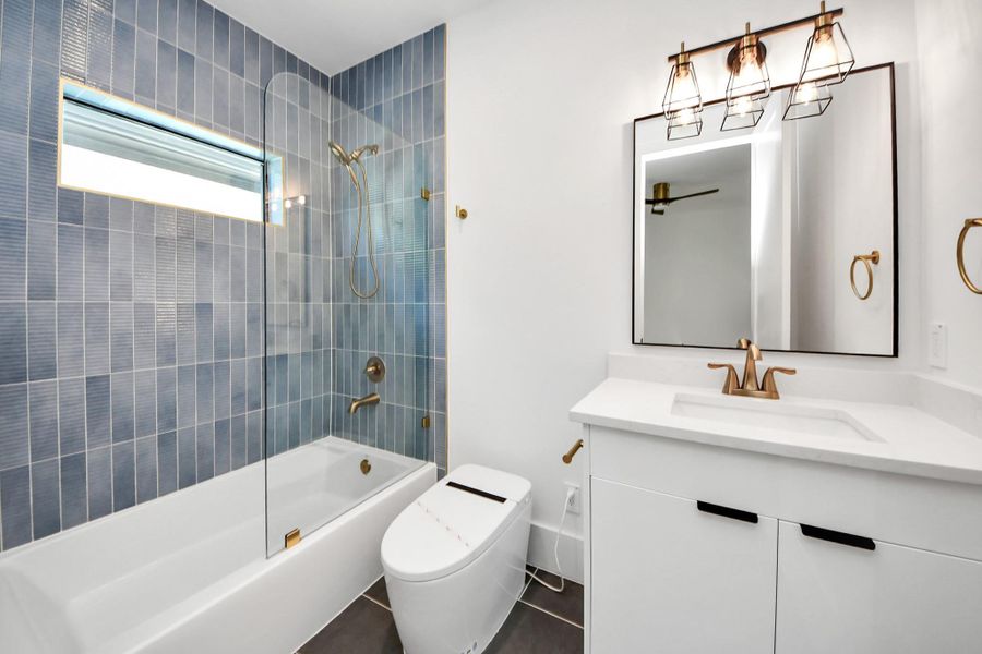 Furnished interior view inside a new home in , Stafford (Image 17).