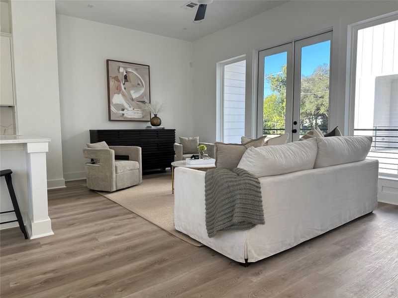 Furnished interior view inside a new home in , Houston (Image 21). Furnished interior view inside a new home in , Houston (Image 21).