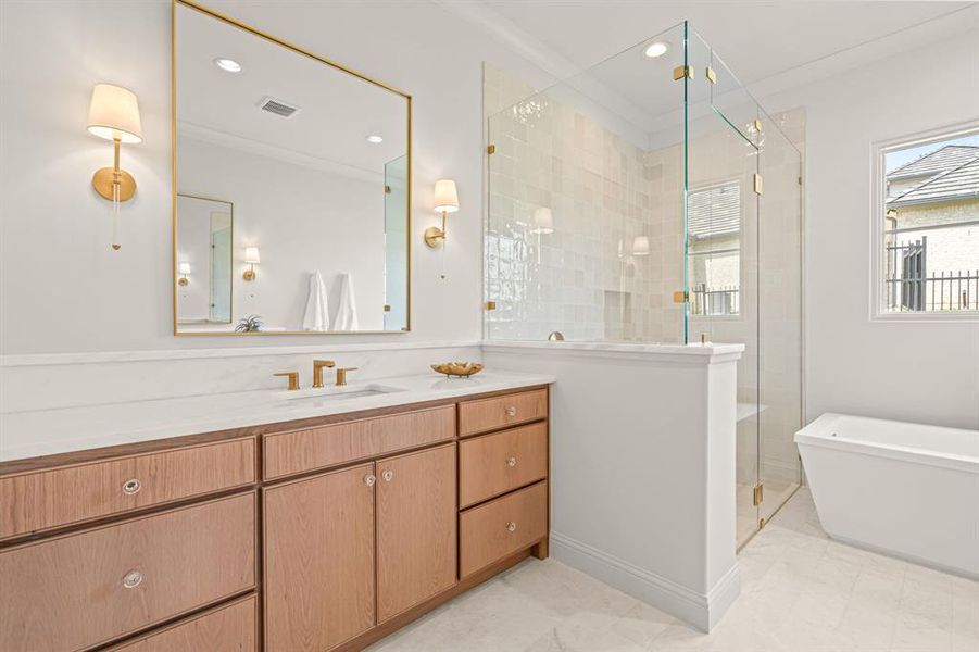 Furnished interior view inside a new home in , Fort Worth (Image 34).