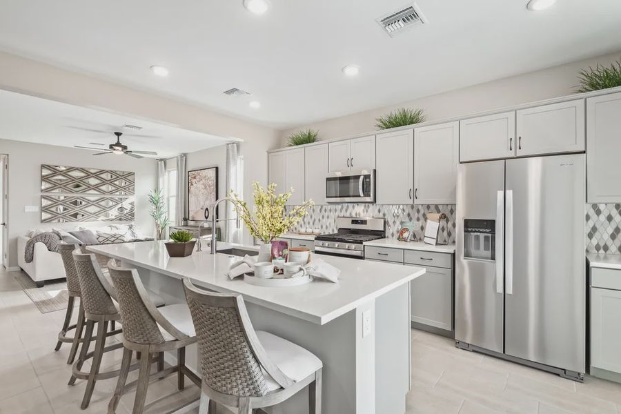 Furnished interior view inside a new home in Camilo at Santana, Yuma (Image 13).