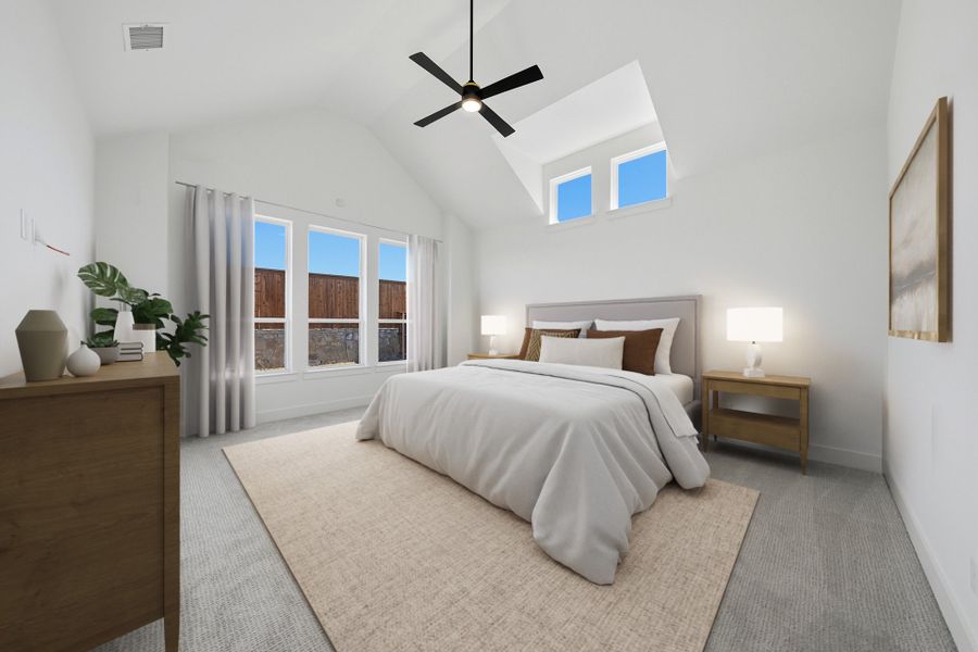 Furnished interior view inside a new home in Park Place - 80' Lots, Prosper (Image 18).