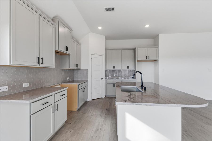 Furnished interior view inside a new home in Creekhaven, Iowa Colony (Image 5). Furnished interior view inside a new home in Creekhaven, Iowa Colony (Image 5).