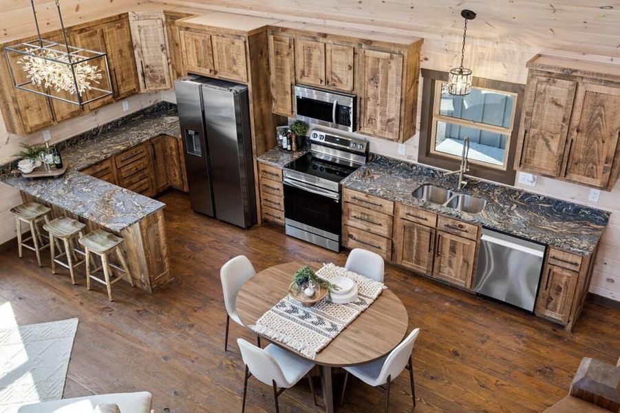 Furnished interior view inside a new home in , Blue Ridge (Image 14).
