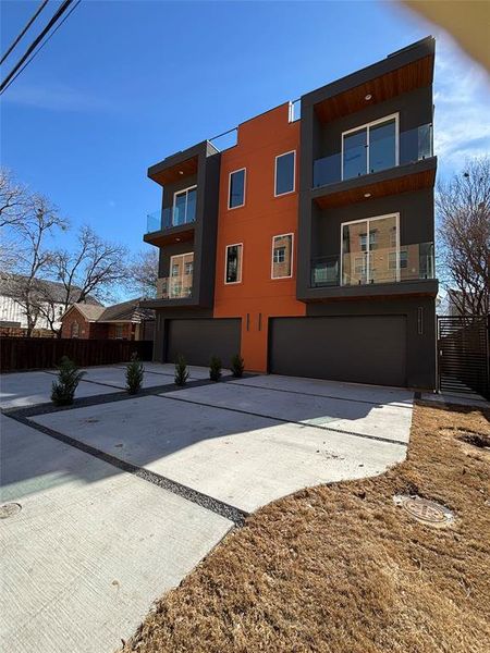 Front exterior of a new home in , Dallas, TX, highlighting curb appeal (Image 24). Front exterior of a new home in , Dallas, TX, highlighting curb appeal (Image 24).