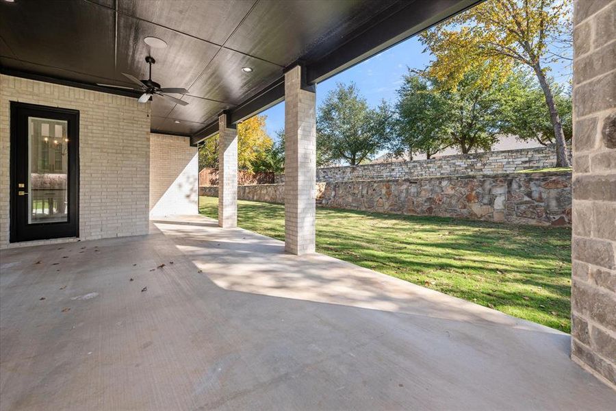 Exterior details and patio area of a home in , Arlington (Image 4). Exterior details and patio area of a home in , Arlington (Image 4).