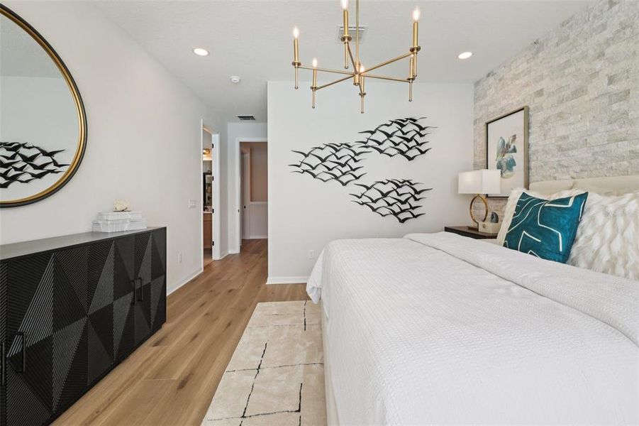 Furnished interior view inside a new home in Isla Mirada, San Antonio (Image 37).