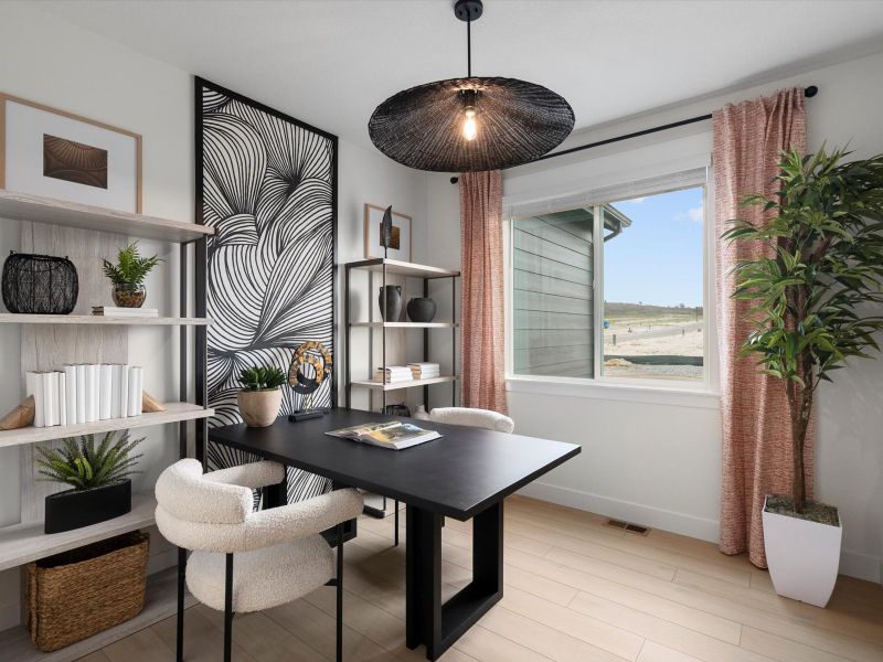 Furnished interior view inside a new home in Jackson Creek, Monument (Image 17).