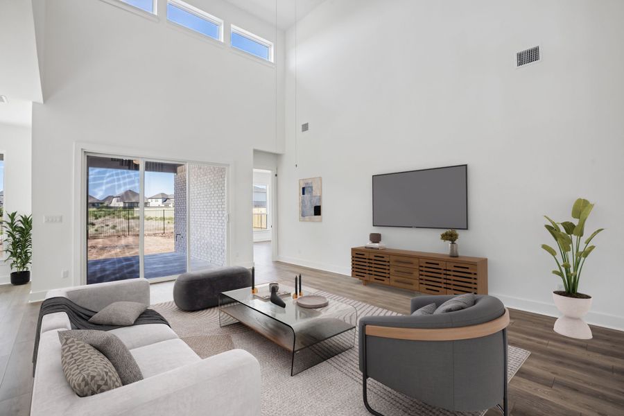 Representative furnished interior of a home built from the Anderson by Taylor Morrison in Travisso, Leander (Image 8).