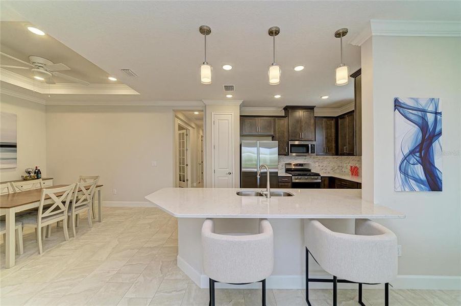 Furnished interior view inside a new home in Esplanade at Azario Lakewood Ranch, Lakewood Ranch (Image 16). Furnished interior view inside a new home in Esplanade at Azario Lakewood Ranch, Lakewood Ranch (Image 16).