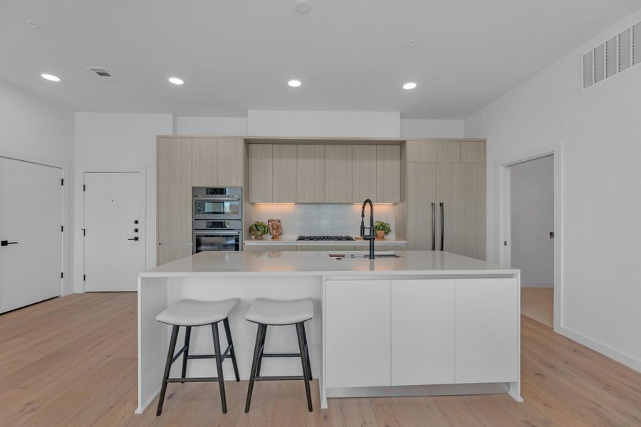 Furnished interior view inside a new home in One Oak, Austin (Image 31).