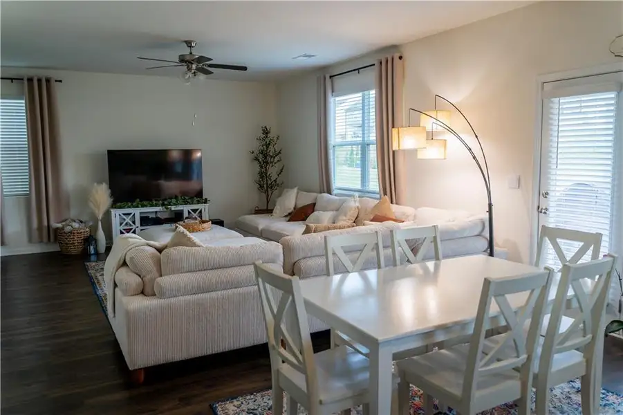 Furnished interior view inside a new home in Summerwind, Dacula (Image 5).