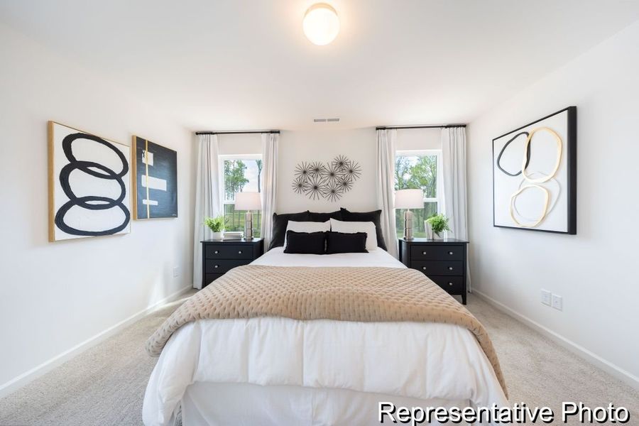 Furnished interior view inside a new home in Hoover Townhomes, Charlotte (Image 12).