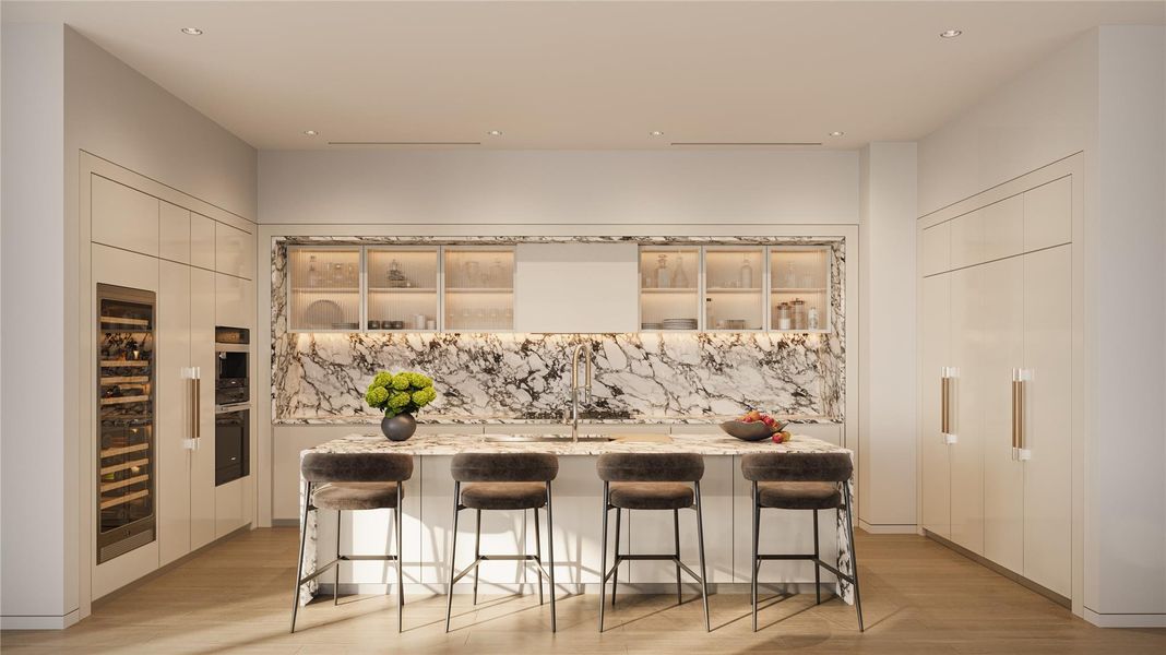 Kitchen Featuring the Contemporary Color Scheme Selection.