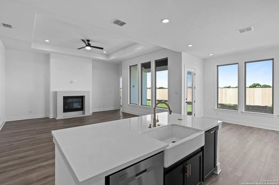 Furnished interior view inside a new home in Legacy at Lake Dunlap, New Braunfels (Image 8). Furnished interior view inside a new home in Legacy at Lake Dunlap, New Braunfels (Image 8).