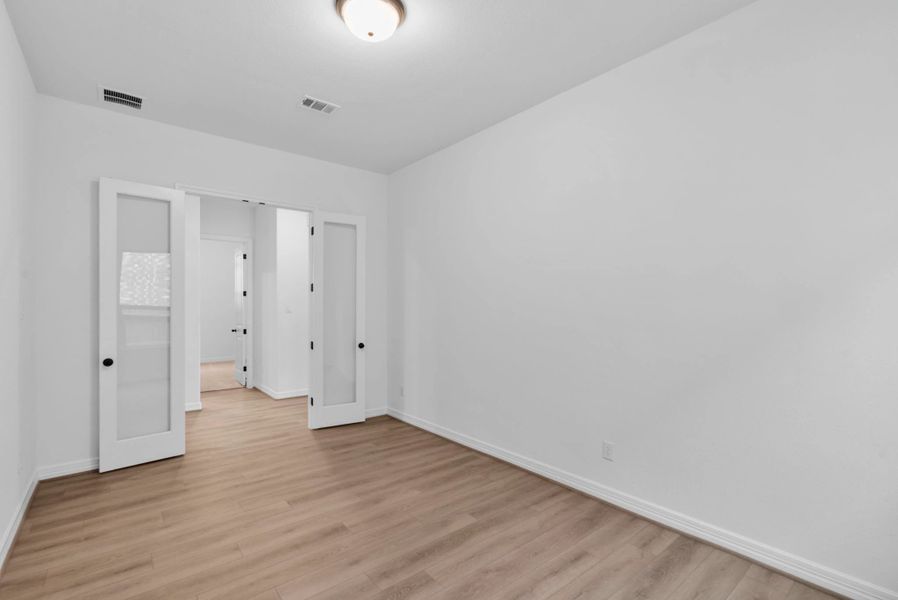 The spacious study off the main hallway allows flexibility for work or play.