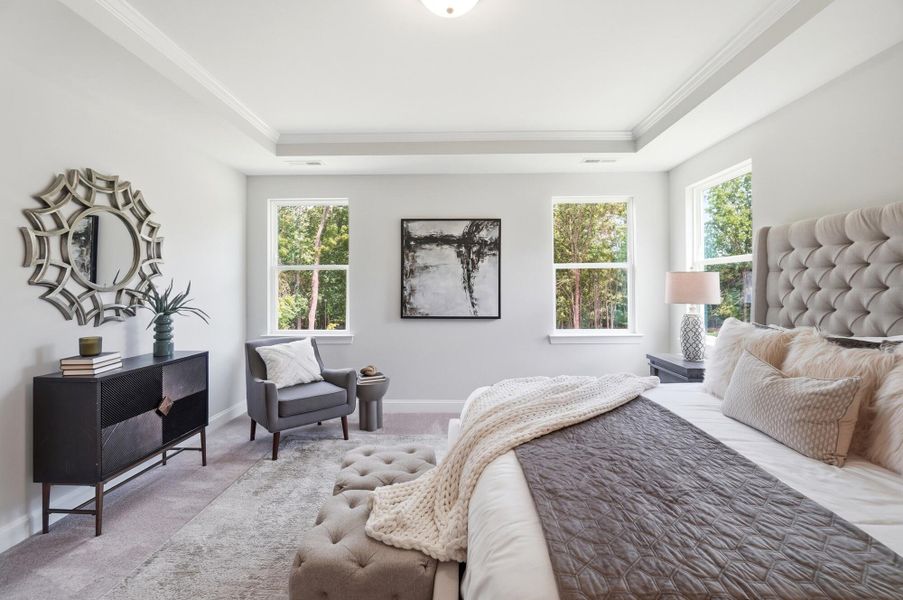 Furnished interior view inside a new home in Chasewood, Mint Hill (Image 27).