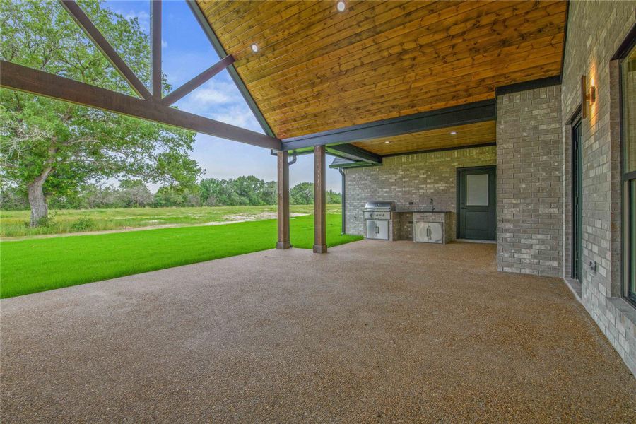 Exterior details and patio area of a home in , College Station (Image 3).